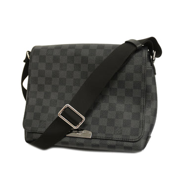 LOUIS VUITTONAuth  Damier Graphite District PM NV2 N40349 Men's Shoulder Bag