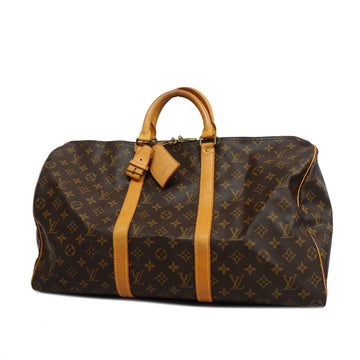 LOUIS VUITTONAuth  Monogram Keepol 50 M41426 Men,Women,Unisex Boston Bag