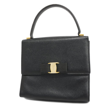Salvatore Ferragamo Vara 2Way Bag Vala Women's Leather Handbag Black