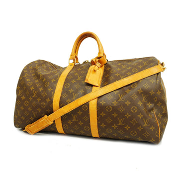 LOUIS VUITTONAuth  Monogram Keepall Bandouliere 55 M41414 Boston Bag