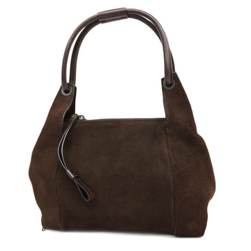 GUCCI[3ac2888] Auth  handbag suede brown