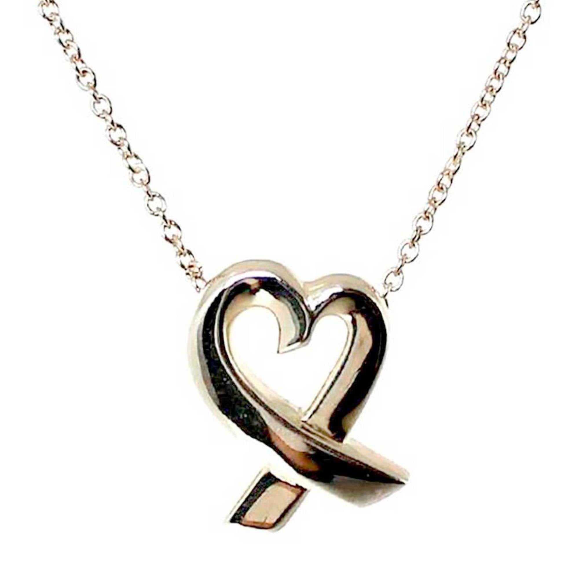 TIFFANY & CO. Return To Tiffany Love Heart Tag Enamel Sterling Silver  Necklace