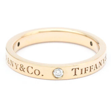 TIFFANY Flat Band Ring Pink Gold [18K] Fashion Diamond Band Ring Carat/0.07 Pink Gold