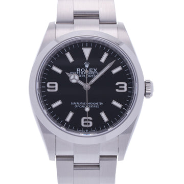 ROLEX Explorer 1 November 2023 124270 Men's SS Watch Automatic Black Dial