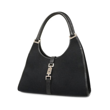 GUCCI Handbag Jackie 002 1067 Canvas Black Ladies