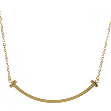 TIFFANY T Smile Necklace 18K Yellow Gold Women's &Co.