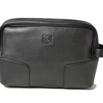 LOEWE leather anagram black for  clutch bag second men