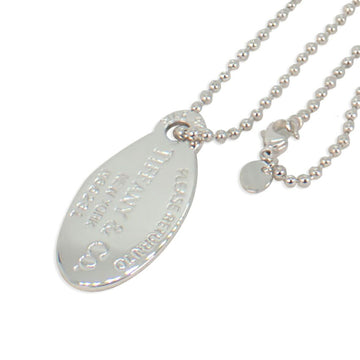 TIFFANY 925 return to oval tag long pendant