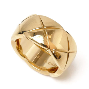 CHANEL K18YG Yellow Gold Coco Crush Large Ring J10574 57 12.6g Women's