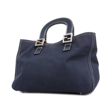 FENDI handbag cotton navy ladies