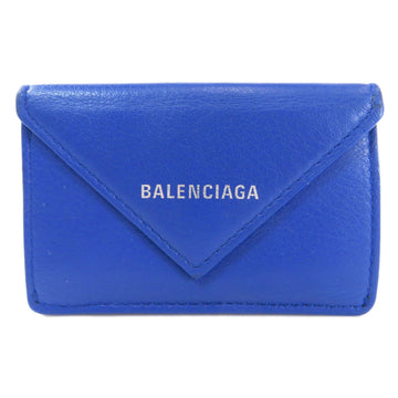 Balenciaga Paper Mini Wallet Bi-Fold Leather Ladies