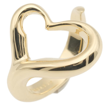 TIFFANY Open Heart K18 Yellow Gold Ladies Ring Rank