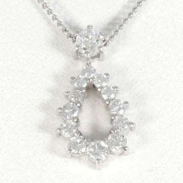 SEIKO jewelry PT900 PT850 necklace diamond 0.50 total weight about 3.7g 40cm