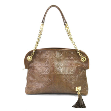 LOUIS VUITTON Shoulder Bag Fall Winter 2008 Paris Spool Wish Chocolat Leather Women's M95830