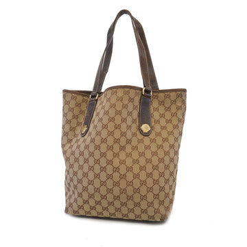 Gucci tote bag GG canvas 153009 beige gold metal
