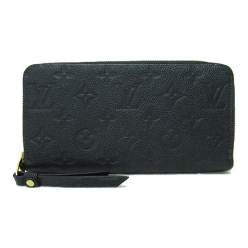 LOUIS VUITTON Zippy wallet purse Black Black Monogram empreinte leather M61864