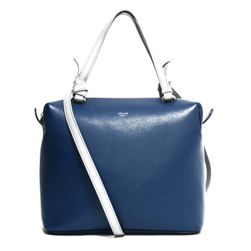 Celine Shoulder Bag Handbag Blue Gray Ladies