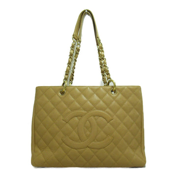 CHANEL GST tote bag Beige Caviar Skin [Grained Calf]