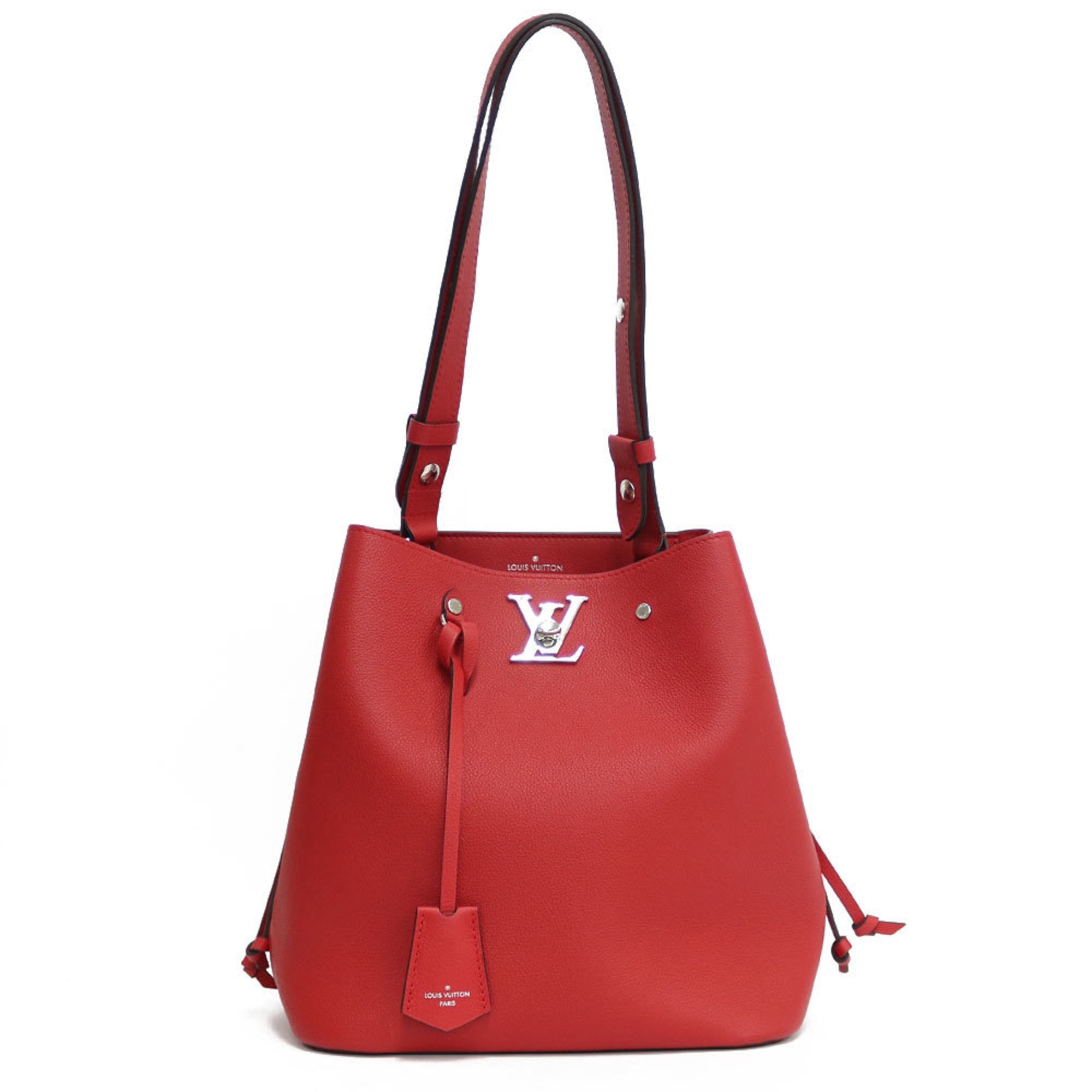 LOUIS VUITTON Shoulder Bag Rock Me Bucket M54679 Red Silver Women s Me