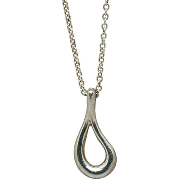 TIFFANY Open Teardrop Necklace SV925 Silver Women's &Co.