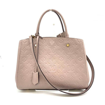 LOUIS VUITTON Bag Montaigne MM Taupe Greige Beige Handbag Shoulder 2way Ladies Monogram Empreinte Leather M41682 LOUISVUITTON