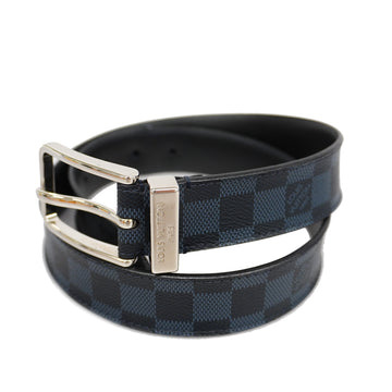 LOUIS VUITTONAuth  Damier Cobalt Sunture Pont Neuf M6067 Men's Standard Belt