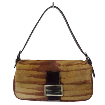 Fendi Bag Ladies Shoulder Handbag Mamma Bucket Harako Brown