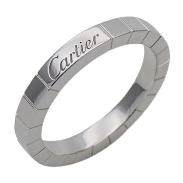 CARTIER Women's Men's Ring 750WG Raniere White Gold #56 Approximately No. 15.5 Polished