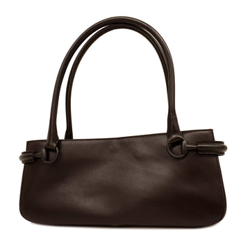 GUCCIAuth  Shoulder Bag 101345 Women's Leather Dark Brown