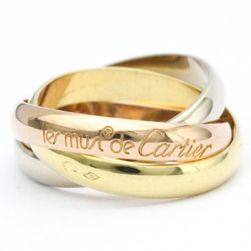 CARTIERPolished  Trinity Ring #51 TriColor 18K YG PG WG 750 Ring BF562233