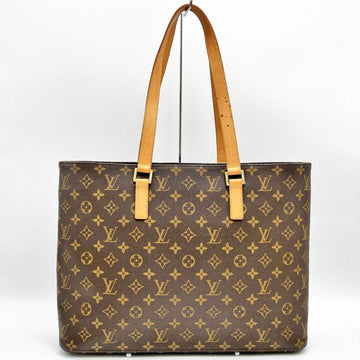 LOUIS VUITTON No Sticky Monogram Tote Bag Shoulder Brown PVC Women's Fashion M51155