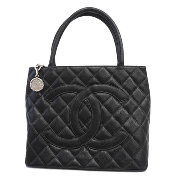 CHANELAuth  Reprint Tote Women's Leather Tote Bag Black