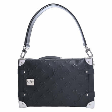 LOUIS VUITTON Monogram Side Trunk Handbag M21709 Black Ladies