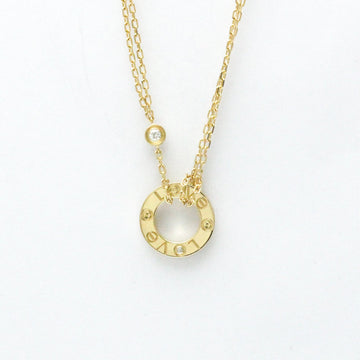 CARTIER Love Circle Necklace B7219500 Yellow Gold [18K] Diamond Men,Women Pendant Necklace