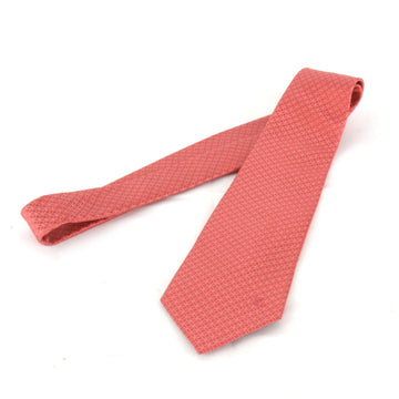 LOUIS VUITTON tie silk red men's