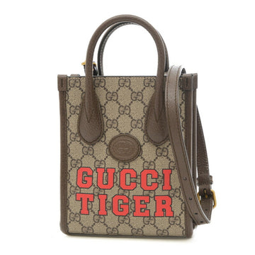 GUCCI interlocking G TIGER mini tote shoulder bag 671623