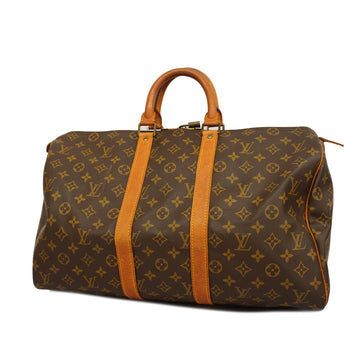 LOUIS VUITTONAuth  Monogram Keepol 45 M41428 Boston Bag