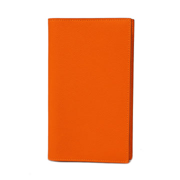 HERMESAuth  Orange Notebook Cover Agenda Vision 2 R Engraved Evercolor