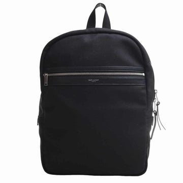 SAINT LAURENT canvas leather city rucksack backpack 533232 black