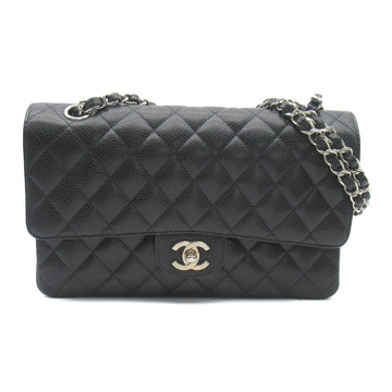 CHANEL Matelasse ChainShoulder back Black Caviar Skin [Grained Calf]