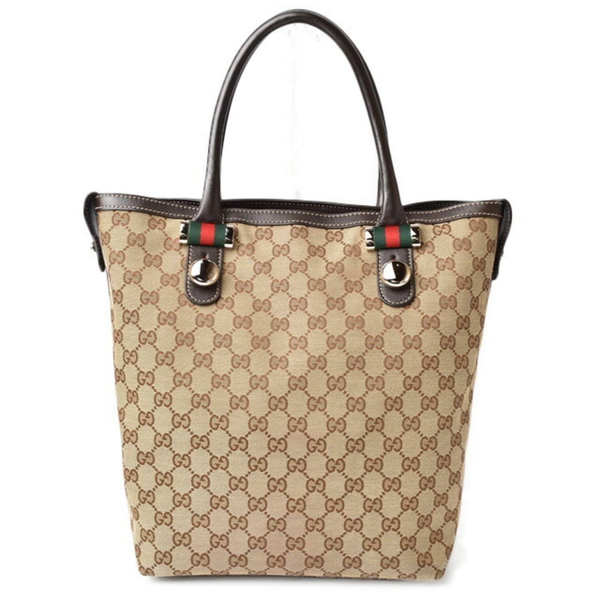 Gucci Tote Bag GUCCI Shoulder GG Brown Beige Sherry Line 232970