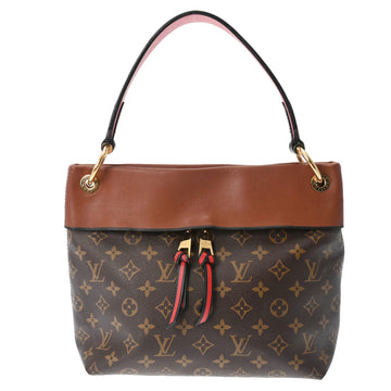 LOUIS VUITTON Monogram Tuile Ribezas Brown Camel M43157 Women's Canvas Bag