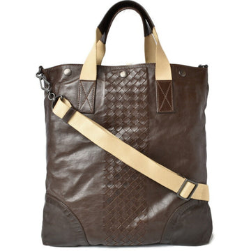 Bottega Veneta M2203-04-bv Leather Shoulder Bag,Tote Bag Dark Brown