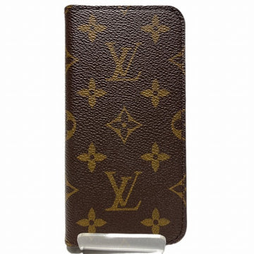 LOUIS VUITTON Monogram Smartphone Case iPhoneX iPhoneXS Folio M63444 Brand Accessories Women's