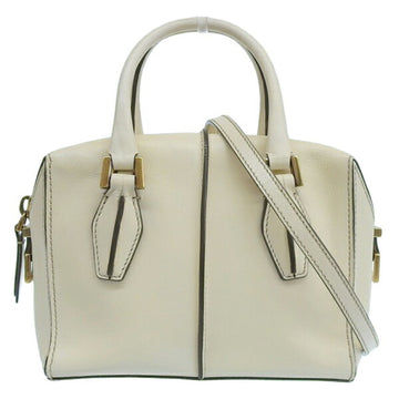 TOD'S Leather Handbag White Ladies