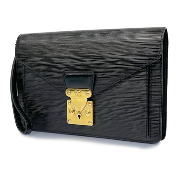 LOUIS VUITTONAuth  Epi Serie Dragonne M52612 Men,Women,Unisex Clutch Bag Noir