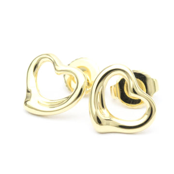 TIFFANY Open Heart Yellow Gold [18K] Stud Earrings