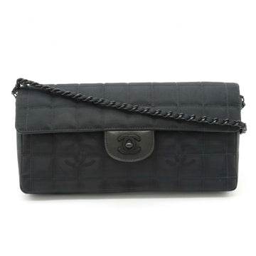 CHANEL New Line Chain Shoulder Bag Nylon Black A15316