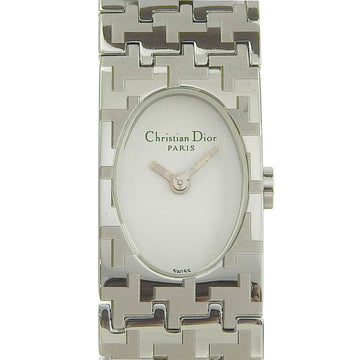 Dior Miss D70-100 Stainless Steel Silver Quartz Analog Display Ladies White Dial Watch