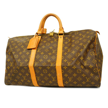 LOUIS VUITTONAuth  Monogram Keepol 50 M41426 Men,Women,Unisex Boston Bag